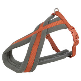 Produktbild von TRIXIE Sportgeschirr aus Plüsch für Hunde Größe M in Rot Braun oder Grau