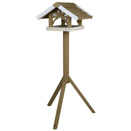 Trixie Stehendes Vogelfutterhaus aus Holz in Grau/Weiß – Bild 1 von 1