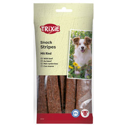 Trixie Stripes Hundeschleckerei Trockenfleisch Rind Sparpaket 100 g - 15 x 100 g – Bild 1 von 1
