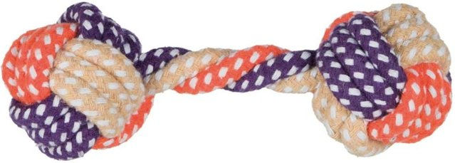 Trixie Tau-Hantel Spielzeug aus Baumwolle für Welpen Bunt 15 cm - 15 cm – Bild 1 von 2