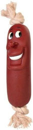 Trixie Tauspielzeug Würstchen am Seil aus Kunststoff in Rot - 13 cm – Bild 1 von 2