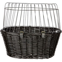 Produktbild von TRIXIE Tierfahrradkorb aus Weide für Hunde in Schwarz