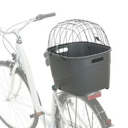 TRIXIE Tierfahrradkorb für Hunde und kleine Tiere aus Kunststoff in Grau - 3000 g – Bild 1 von 13