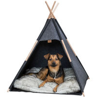 Produktbild von Trixie Tipi Höhle aus Filz für Hunde und Katzen in Anthrazit 70 x 70 x 70 cm