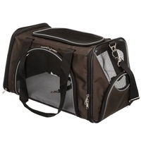 Produktbild von Trixie Tragetasche Joe Transportbox für kleine Hunde aus Polyester in Braun und Schwarz
