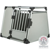 Produktbild von TRIXIE Transportbox aus Aluminium für Hunde in Silber und Grau Größe L