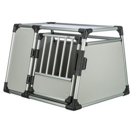 Trixie Transportbox aus Aluminium für Hunde XL Grau Silber – Bild 1 von 5