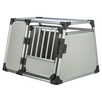 Produktbild von Trixie Transportbox aus Aluminium für Hunde XL Grau Silber