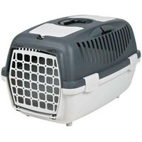 Produktbild von Trixie Transportbox Capri 2 für Hunde und Katzen in Hellgrau/Dunkelgrau