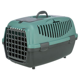 Produktbild von Trixie Transportbox Capri 2 Kunststoff Dunkelgrau/Petrol Größe XS-S 37 x 34 x 55 cm