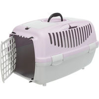 Produktbild von Trixie Transportbox Capri 2 XS für kleine Hunde und Katzen in Grau/Lila aus Kunststoff