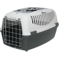 Produktbild von Trixie Transportbox Capri 3 Open Top für Hunde und Katzen kleine Rassen dunkelgrau/hellgrau 40 x 61 x 38 cm
