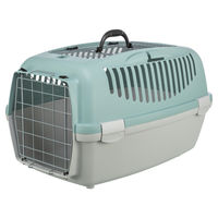 Produktbild von Trixie Transportbox Capri 3 Open Top für Hunde und Katzen kleiner Rassen hellgrau/salbei