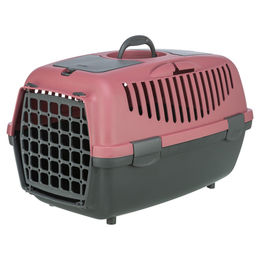 Trixie Transportbox Capri aus Kunststoff Dunkelgrau/Altrosa Größe XS-S 37 x 34 x 55 cm – Bild 1 von 1