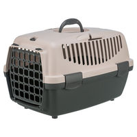 Produktbild von Trixie Transportbox Capri XS aus Kunststoff für kleine Tiere in Dunkelgrau/Rosa
