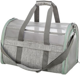 Trixie Transportbox Dillon für kleine Hunde in Grau/Grün aus Polyester – Bild 1 von 11