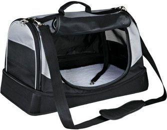 TRIXIE Transportbox Holly für mittlere Hunde, Schwarz/Grau, Größe L, Polyester – Bild 1 von 8