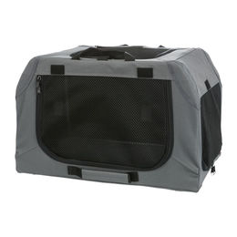 Trixie Transportbox Mobile Kennel Easy für Hunde Grau S-M aus Polyester – Bild 1 von 8