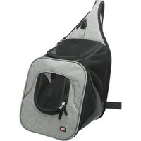 Produktbild von TRIXIE Transportbox Savina Fronttasche für kleine Rassen aus Polyester, Schwarz/Grau, 30 x 33 x 26 cm