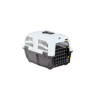 Produktbild von Trixie Transportbox Skudo 2 IATA für kleine Rassen aus Kunststoff in Grau und Beige