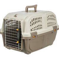 Produktbild von Trixie Transportbox Skudo L für große Hunde IATA aus Kunststoff in Beige Grau