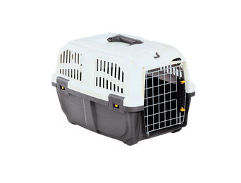 Trixie Transportbox Skudo S IATA aus Kunststoff Grau Beige für Hunde und Katzen 60 x 40 x 39 cm – Bild 1 von 12