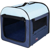 Produktbild von Trixie Transportbox Soft Kennel Basic Mini für Hunde XS Grau Blau
