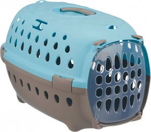 Produktbild von Trixie Transportbox Tinos Mini aus Kunststoff für Hund Katze oder Kaninchen B 35 x T 50 x H 32 cm