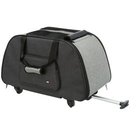 Trixie Transportbox Tragetasche aus Nylon für mittlere Hunderassen in Schwarz Grau – Bild 1 von 1