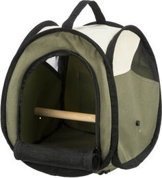Trixie Transporttasche für Vögel aus Polyester beige grün 27 x 32 x 27 cm – Bild 1 von 13