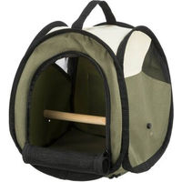 Produktbild von Trixie Transporttasche für Vögel aus Polyester beige grün 27 x 32 x 27 cm