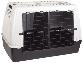 TRIXIE Trennwand für Transportbox aus Kunststoff Schwarz Größe L – Bild 1 von 4