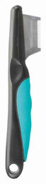 Trixie Trimm-Messer für Hunde mit feiner Edelstahlklinge und gummierter Kunststoffklinge in Schwarz/Blau – Bild 1 von 4