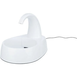 Trixie Trinkbrunnen Curved Stream für Hunde und Katzen, weiß, 2,5 l - 2,5 l – Bild 1 von 3
