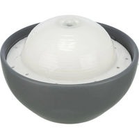 Produktbild von TRIXIE Trinkbrunnen Vital Dome aus Keramik in Grau/Weiß - 1,5 l