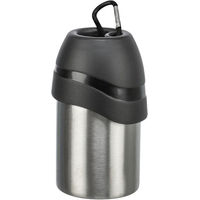 Produktbild von Trixie Trinkflasche mit Trinknapf und Karabiner aus Edelstahl und Kunststoff 300 ml - 0,3 l