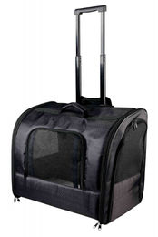 Trixie Trolley Elegance Transportbox für kleine Hunde in Schwarz aus Polyester 45x31x41cm – Bild 1 von 4