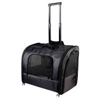 Produktbild von Trixie Trolley Elegance Transportbox für kleine Hunde in Schwarz aus Polyester 45x31x41cm