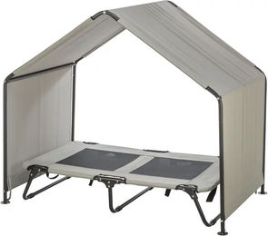 Trixie Überdachung für Hundeliege beige/schwarz 110 x 100 x 70 cm – Bild 1 von 3