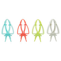 Produktbild von Trixie Universal-Halter Set aus Kunststoff für Kleintier- und Vogelkäfige in bunten Farben 2 Stück