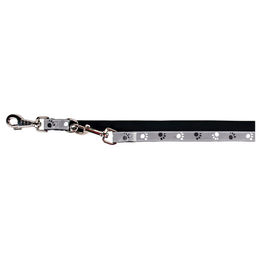 Trixie Verlängerungsleine Silver Reflect aus Nylon für Hunde Schwarz-Silbergrau Größe M-L – Bild 1 von 3