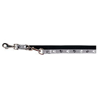 Produktbild von Trixie Verlängerungsleine Silver Reflect aus Nylon für Hunde Schwarz-Silbergrau Größe M-L