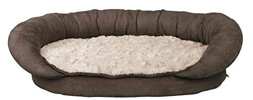 Produktbild von Trixie Vital Bett Fabiano Hundebett aus Plüsch Braun/Beige 95 x 67 cm