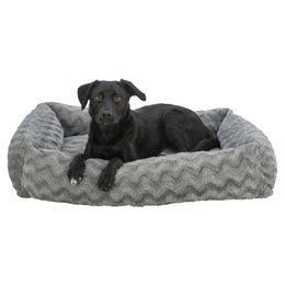 Trixie Vital Hundebett Loki grau aus recyceltem Polyester 50 x 35 cm – Bild 1 von 3