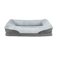 Produktbild von Trixie Vital Lino Hundebett mit Memory Foam orthopädisch grau 110 x 75 cm