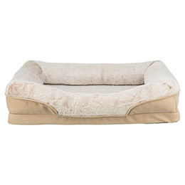TRIXIE Vital Lino Orthopädisches Hundebett mit Memory Foam in Beige 110 x 75 cm – Bild 1 von 5