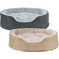 Produktbild von Trixie Vital Lino Soft Hundebett mit Memory Foam für kleine und mittelgroße Hunde sowie Senioren in Beige