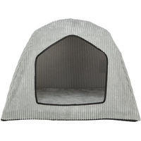 Produktbild von Trixie Vital Orthopädische Hundehöhle Jonna aus Cordplüsch Hellgrau 75 x 55 x 55 cm