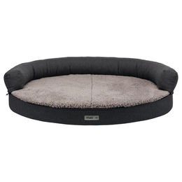 Trixie Vital Sofa Bendson orthopädisches Hundebett für Senioren dunkelgrau/hellgrau 75 x 60 cm – Bild 1 von 5