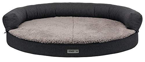 Trixie Vital Sofa Bendson orthopädisches Hundebett oval grau 100 x 80 cm - 100 cm – Bild 1 von 6